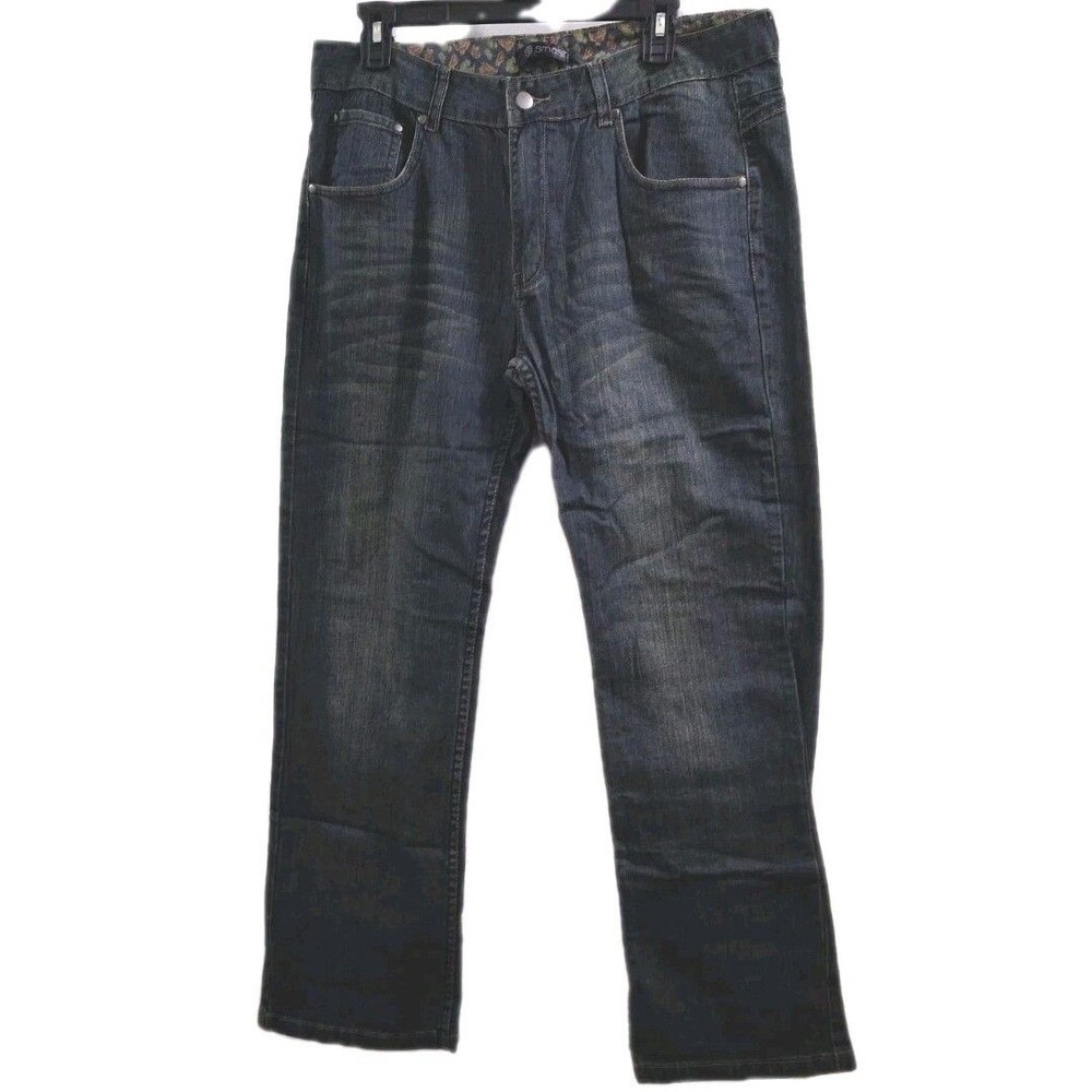 DS New Y2K Smash Mens Dark Wash Jeans 36x30 Deadstock Baggy BroCore